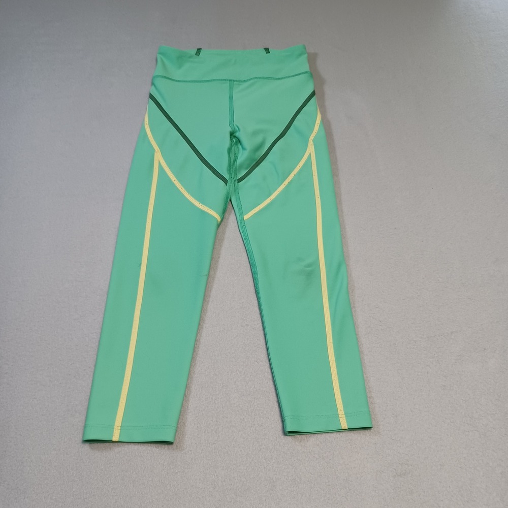 Old Navy Active Powersoft High-Rise Leggings Green Yellow Girls S 6-7 507944-02